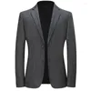 Herrenanzüge, Herren-Blazer, hochwertig, für Herren, britischer Stil, elegant, Business-Mode, Premium, schlicht, lässig, Vorstellungsgespräch, Gentleman-Anzug