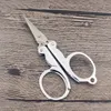 Mini Folding sax Enkla bärbara hushållsskräddare Shears för broderi Sy Beauty Tool Handverktyg