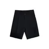 Men's Shorts Summer Men's Shorts Straight Knee Short Set Pants Solid Black and White Student Clothing Thin Casual Shorts 230403