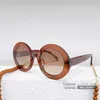 2023 designer de luxe 23 New Pearl Chain Glasses Pendant Round Lunettes de soleil Star Net Red Les mêmes lunettes de soleil 5489