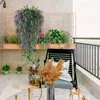 Decorative Flowers Beautiful Fake Flower Plastic Artificial Non-fading Hanging Vine Plant