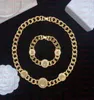 Fashion Designer Necklaces V Pendant Banshee Head 18K Gold Plated Bracelets Earrings Rings Birthday Festive Engagement Gifts V121593802