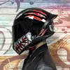 Motorradhelme Motocross für Herren Motorradhelm DOT-zugelassener Moto-Fahrradhelm Scooter