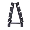 Support de Placement d'haltères en forme de A, accessoires de Fitness, cadre de rangement permettant de gagner de l'espace pour équipement d'haltérophilie de gymnastique à domicile