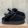 Tasman Pantoufles En Fourrure De Châtaigne Diapositives En Peau De Mouton Shearling Tazz Nouvelles Mules Femmes Hommes Ultra Mini Plateforme Botte Chaussures À Enfiler En Daim Confort Supérieur Automne Hiver