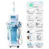 13 I 1 Aqua Jet Machine RF Skin Elasticitetsförbättring Face Deep Cleaning Oil Ta bort Meso Gun Ion RF Eye Bag Ta bort ultraljudshud Whitening Device