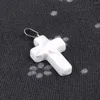 Anhänger Halsketten 1 Stück Mode Naturstein Kreuz Opal Achat Amethyst Heilkristalle Charms für Schmuckherstellung DIY