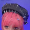 Baretten Y2K Baret Donker Punk Kruis Hoed Janese Baret Harajuku Mode Lolita JK Hoed Baret Kaii Gothic Vrouwen Hoed Halloween AccessoiresL231103