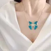 Gerletme Kolye Moda Trend Kişilik Işık Lüks Rahat Kelebek Çok Renkli Seçenek Collier Femme Kolye Grandes De