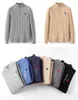 Mens Designer Polo Sweater Sweater Fleece Ralphs قمصان سميكة نصف سحاب عالية الرقبة دافئة حركية ضئيلة الحياكة Lauren Jumpers الصغيرة حصان العلامة التجارية Cotton YT1195