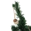 Décorations de Noël 18 pcs Feutre Pine Cone Forme Pendentif Arbre Suspendu Pendentifs Ornement