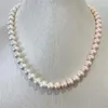 Ketten Elegant 6MM 8MM Shell Perlenkette 30-55cm Größe Kette für Frauen Klassischer Schmuck Brillante Schnalle Goth Chocker Halsband