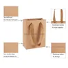 Jewelry Stand 10Pcs High Quality Rec Kraft Paper Pouches Gifts Bag With Nylon Thread Handle Fashionable Party Shoes Gift Sho Dhgarden Dhcco