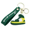 Tasarımcı Sneaker Keychain Doğum Günü Partisi Hediye Silikon Yaratıcı 3D Spor Ayakkabı Anahtar Yüzük Çantası Kolye Anahtar Dekorasyon 7 Renk