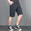 Pantalones cortos de verano para hombre, pantalones cortos de carga para hombre, pantalones cortos tácticos de estilo militar, ropa de marca para hombre, pantalones cortos informales de trabajo sueltos de algodón 230403