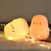 ナイトライトペンギンシリコンタッチセンサーナイトライト充電式7色USB充電LEDナイトランプ子供ベビークリスマスプレゼントP230331