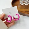 Серьги обруча 2023 Оригинал Rosy925 Lovely Girl Silver Rose Red Red Rings Rings Women Party Color Ярко