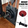 Accessoires Zwart Fitness Gewicht Kabel Stapel Extender Pin Vervanging Barbell Gewicht Plaat Laden Krachttraining Gymapparatuur