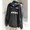 디자이너 까마귀 balencigs 패션 후드 Hoody Mens 스웨터 고품질 에디션 파리 B 홈 편지 부서진 고품질 스타일 커플 오프 어깨 wqgp