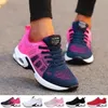 Robuste robe mode respirant maillant extérieur de poids léger chaussures de sport décontractées les baskets de marche lacet up sneaker féminin