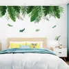 Vägg klistermärken tropisk växt banan blad vägg klistermärken för vardagsrum sovrum bakgrund väggar dekorativa vinyl tapeter hem dekorativ tapet 230403