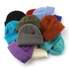 Bérets Couleurs Bonbons Sports De Plein Air Chapeau D'hiver Femmes Tricoté Chaud Doux Élégant Kpop Style Laine Skullcap Élégant Tout Matchi