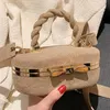 Abendtaschen Marke Fasahion Frauen Box Umhängetasche Blau Kleine Umhängetasche Kupplung Hohe Qualität Wildleder Handtasche Party