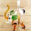 Hookahs Glass Elephant Hookah Bongos de vidro de vidro queimador de óleo Tubos de água de vidro Óleo