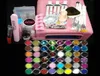 Nagel Maniküre Set Ganzes 36W UV Pink Lamp Art Gel Kits Sets Werkzeuge Pinsel Tipps Kleber Acrylpulver 0047175738