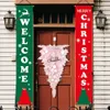 Flores decorativas grinaldas de natal árvore artificial rosa decoração de cabeça de natal porta da frente pendurado na parede swag grinalda decoração de porta 231102