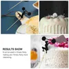 Cake Tools 48pcs Weight Lifting Topper Cartoon Fitness Gymnastics Gym Cupcake Toppers Sports Workout Athletics Dessert Topers