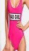 2019 New Monokini Swimwear Women Bulls BodySuit One Piece Lettre de maillot de bain Bikini Basketball Red Sports Sucts Sexy Costume8190438