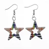 Dangle Earrings European And American Personality Creative Design Star Acrylic Five-pointed Simple