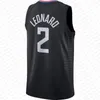 Erkek Gençlik Kawhi Paul George Leonard Basketbol Jersey Kids James Harden Russell Westbrook Norman Powell Ivica Zubac 2023 2024 Siyah Şehir Gömlekleri 2 13 1 0