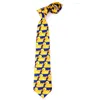 Bow Ties Yellow Funny Rubber Duck Tie Men's Fashion Casu