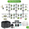 Bewässerungsgeräte Mini-Tropfbewässerungsset Gartensystem Nebelkühlung für Gewächshaus/Rasen mit einstellbarem Sp Dhdhf