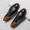 Zapatos de vestir Casual Business Cuero Oxford Hombres Lujo Derby Gentleman Moda Oficina Clásico