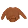 Pullover Baby Sweaters Autumn Winter Kids Boys Girls Long Sleeve Pure Color Knit Sweater Baby Kids Boys Girls Pullover Sweaters Clothes 231102