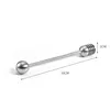 Stainless Steel Honey Spoon Metal Honey Dipper Sticks Straight Handle Spoon Honey Syrup Serving Stick for Honey Jar Q682