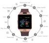 Original DZ09 SMART -klocka Bluetooth Wearable Devices Smart Wristwatch för iPhone Android -telefonklocka med kameraklocka Sim TF Slot Armband DHL -leverans