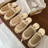 Pantoufles de styliste pour femmes, pantoufles australiennes, diapositives Tazz, sandales d'hiver en fourrure de Tasman