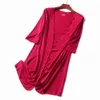 Drop Shipping Wholesale Summer Ladies Night Gown Wear Suits Women Set Plus Size Pajama Women'S Sleepwear