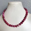 Catene 10MM Collana in pietra verde rossa Doppio colore Gemma naturale Chocker In rilievo Madre figlia 30/35/40/45/50/55cm Personalizza