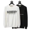 Burrberry tröja designers mode man kvinnor tröja brev tryck tröjor hösten vinter bur hoodie casual toppar fashionabla kappa