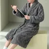 Męska odzież snu Man ciepła szata nocna zimowa nocna odzież piżama kimono piżamy sceny pijama ubrania domowe duże rozmiar 6xl Pajama