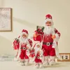 Décorations de Noël Big Santa Claus Poupées Pendentifs de Noël 2023 Joyeux Arbre Décor pour la maison Enfants Naviidad présente Noel Cadeaux Natal 231102