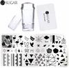 Ur Sugar Nail Stamping Plate Set Clear Jelly Silicone Stamper With Scraper Nail Art Stamp Bildplatta Stamping Polish Tool XKHD1366141