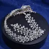 Braut Fascinator Kronen Strass Kristalle Maskerade Hochzeit Kronen Stirnband Haarschmuck Party Barock Handgemacht schick Enga312L