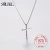 Pendentifs 925 Sterling Argent Crucifix Croix Pendentif Collier Pour Hommes Femmes Exquis Chaîne Bijoux Jésus Prière