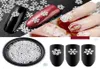 Multisize Nail Art Stickers Decals For Nails Art Christmas Snowflake Series Ultrathin white snowflower sequins6387726